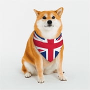 Dog Bandana Washable Headband Scarf Union Jacks Flag Pet Scarf Adjustable Snap Button for Dogs Cats Small