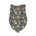 thumbnail image 1 of Dog Bandanas, Bulldog print Adjustable Dog Scarf Triangle Bib Handkerchief Accessories for Small Medium Large Dogs, Cats, Pets, 1 of 6