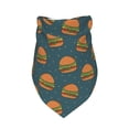 thumbnail image 1 of Dog Bandanas, Cute Hamburger Sesame Adjustable Dog Scarf Triangle Bib Handkerchief Accessories for Small Medium Large Dogs, Cats, Pets, 1 of 6