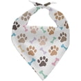 thumbnail image 1 of Dog Bandanas Cute Paw Triangle Bibs Washable Kerchief Scarf Soft Handkerchief Cute Puppy Handkerchief, 1 of 4