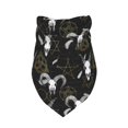 thumbnail image 1 of Dog Bandanas, Gothic Style Cool Goat Skull Dog Bandana Boy Girl for Holiday, Adjustable Dog Scarf Pet Bib Triangle Handkerchief Bandanas for Dogs Accessories for Dogs Cats, 1 of 6