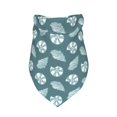 Dog Bandanas, Green White Conch Dog Bandana Boy Girl for Holiday