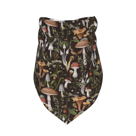 Dog Bandanas, Mushroom garnish A Adjustable Dog Scarf Triangle Bib Handkerchief Accessories for Small Medium Large Dogs, Cats, Pets