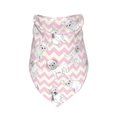 thumbnail image 1 of Dog Bandanas, Pink Striped Cute French Bulldog Dog Bandana Boy Girl for Holiday, Adjustable Dog Scarf Pet Bib Triangle Handkerchief Bandanas for Dogs Accessories for Dogs Cats, 1 of 6