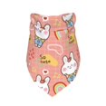thumbnail image 1 of Dog Bandanas, Plaid Cartoon Cute Rabbit Painting Adjustable Dog Scarf Triangle Bib Handkerchief Accessories for Small Medium Large Dogs, Cats, Pets, 1 of 6