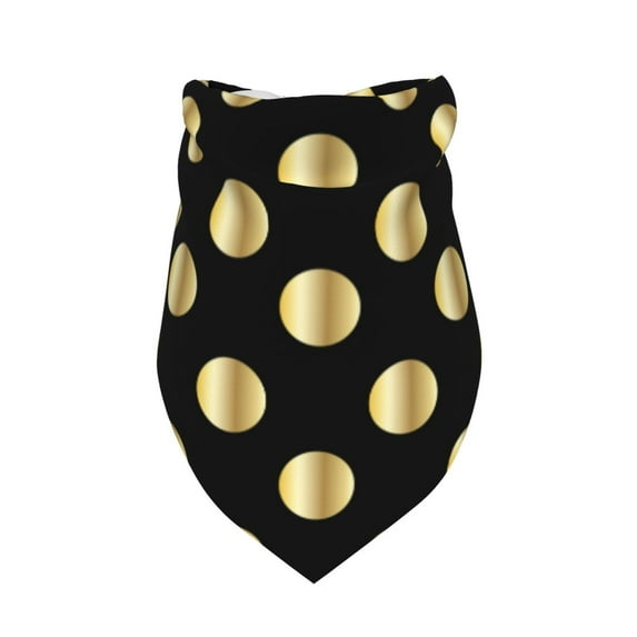Dog Bandanas, golden spots Adjustable Dog Scarf Triangle Bib Handkerchief Accessories for Small Medium Large Dogs, Cats, Pets