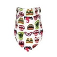 thumbnail image 1 of Dog Bandanas, halloween mouth Dog Bandana Boy Girl for Holiday, Adjustable Dog Scarf Pet Bib Triangle Handkerchief Bandanas for Dogs Accessories for Dogs Cats, 1 of 6
