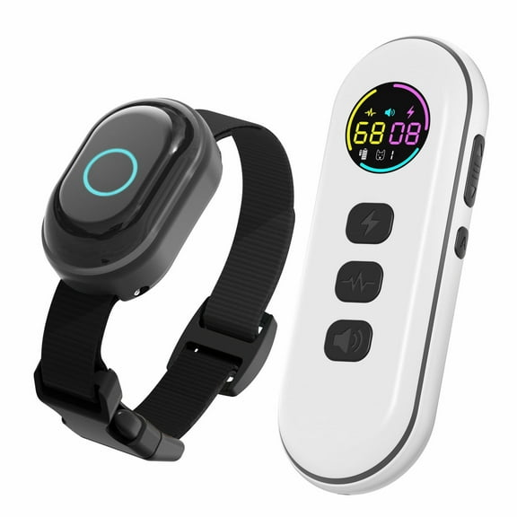 Dog Bark Collar, Dog Training Collar with 1300ft Remote for Medium Large Dogs 10-120lbs, 99-Level Precise Control, Rechargeable, Black