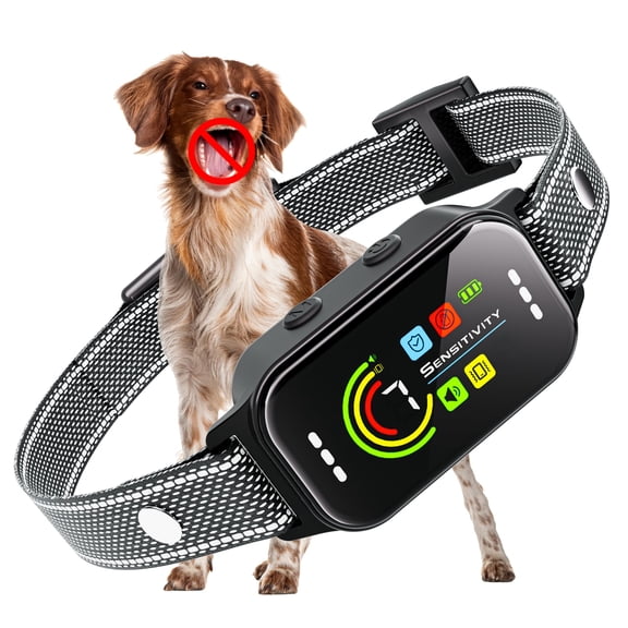 Dog Bark Collar For Large Medium Small Dogs 8-120lbs Auto Barking With 7-level Sensitivity + 5 Safety Modes Humane System
