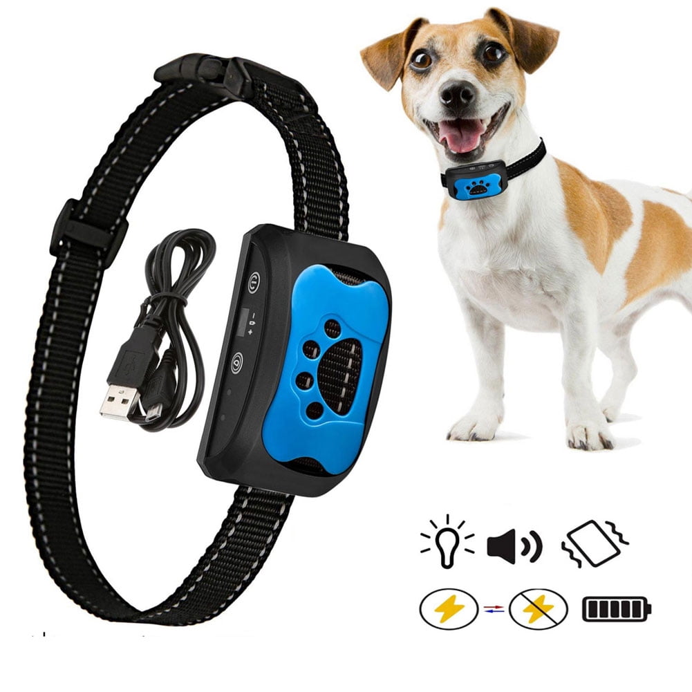 Dog Bark Collar Humane Rechargeable Anti Barking Collar with 7