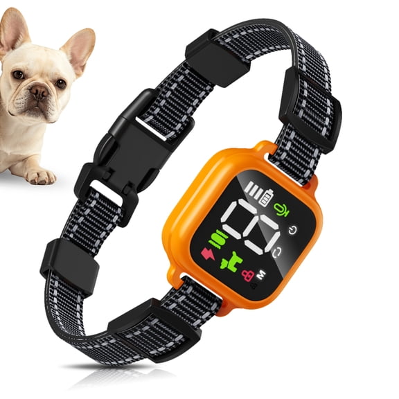 Dog Bark Collar for All Dogs, 4 Modes Bark No False Trigger Auto Smart Stop Barking Collar for Training, Dog Shock Collar with Beep, Vibration & Shock