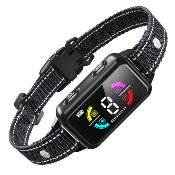 Dog Bark Collar for Large Medium Small Dogs, Smart Automatic Anti Barking Device with 8 Sensitivity & Training Modes Beep Vibration, Rechargeable IP67 Waterproof No Bark Collars for Dogs, Easily Use