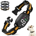 thumbnail image 1 of Dog Bark Collar, Rechargeable Anti Barking Training Collar with Beep Vibration Shock for Large Medium Small Dogs, Waterproof Bark Shock Collar with 8 Adjustable Sensitivity (Yellow), 1 of 7
