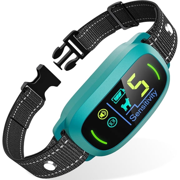 Dog Bark Collar, Rechargeable Smart Collar, Anti Barking Training Collar with 5 Adjustable Sensitivity Beep Vibration, Bark Collar for Large Medium Small Dogs (Black)