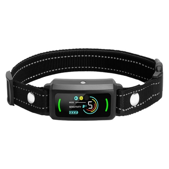 Dog Bark Collar, Smart Bark Collar for Large Medium Small Dogs, IP67 Waterproof Rechargeable Anti-Bark Collars for Dogs, Dog Anti-Barking Device, 6 Adjustable Sensitivity Beep Vibration