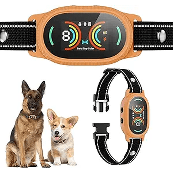 Dog Bark Collar for Large, Medium and Small Dogs with Smart Anti False Triggering AI Chip, IP67 Waterproof Rechargeable Anti Bar