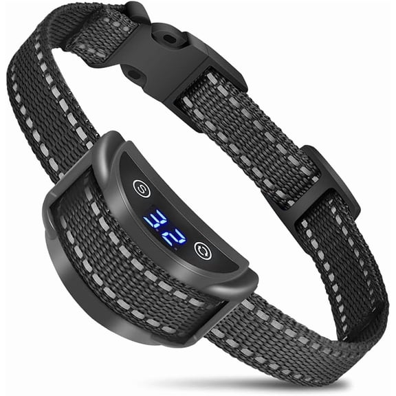 Dog Bark Collar with 5 Sensitivity Levels, Waterproof Rechargeable No-Bark Collar for Large Medium Dogs, Beep Vibration & Shock Modes