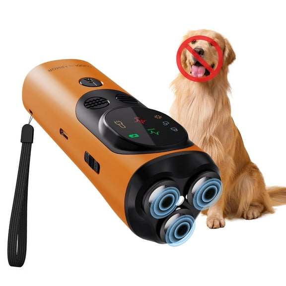 Dog Bark Deterrent Contral Devices, Anti Barking Device for Dog Ultrasonic Dog Training Device Safe & Effective Portable Dog Barking Contral Indoor Outdoor Use, Black
