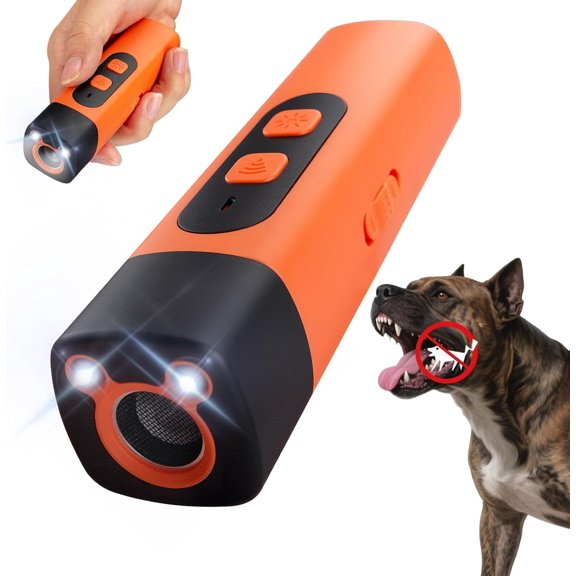 Dog Bark Deterrent Device, Ultrasonic Anti Barking, Indoors Outdoors Rechargeable Compact Bark Control for Dogs