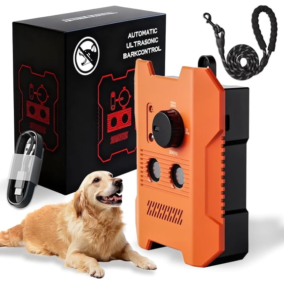 Dog Bark Deterrent Devices, 2026 New Ultrasonic Dog Bark Deterrent Device for Indoor/Outdoor, Portable Pet Gentle Trainer, 3 Training Modes, 50FT Range Covers, Stops Barking in Seconds (1pc)