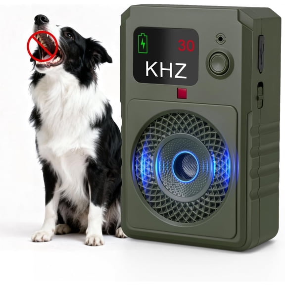 Dog Bark Deterrent Devices 2026 New Updated Anti Barking Device for Dogs Automatic Ultrasonic Bark Box with LED Screen, 50ft Range Wall-Mountable, Rechargeable Dog Silencer for Indoor Outdoor
