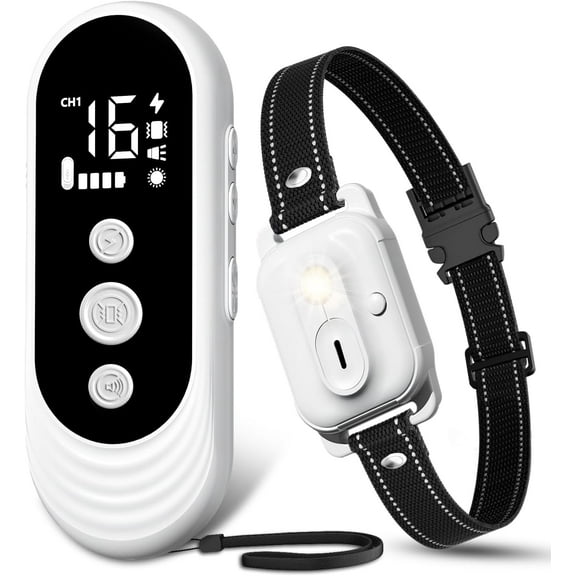 Dog Shock Collar, 3300ft Dog Training Collar with Remote, IPX7 Waterproof Rechargeable Sleek Modern Shock Collar for All Size, 8-120 lbs