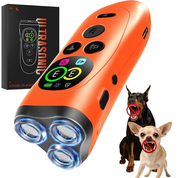 Dog Bark Deterrent Devices, Dog Barking Control Devices, Anti Bark Device for Dogs with LED Flashlight