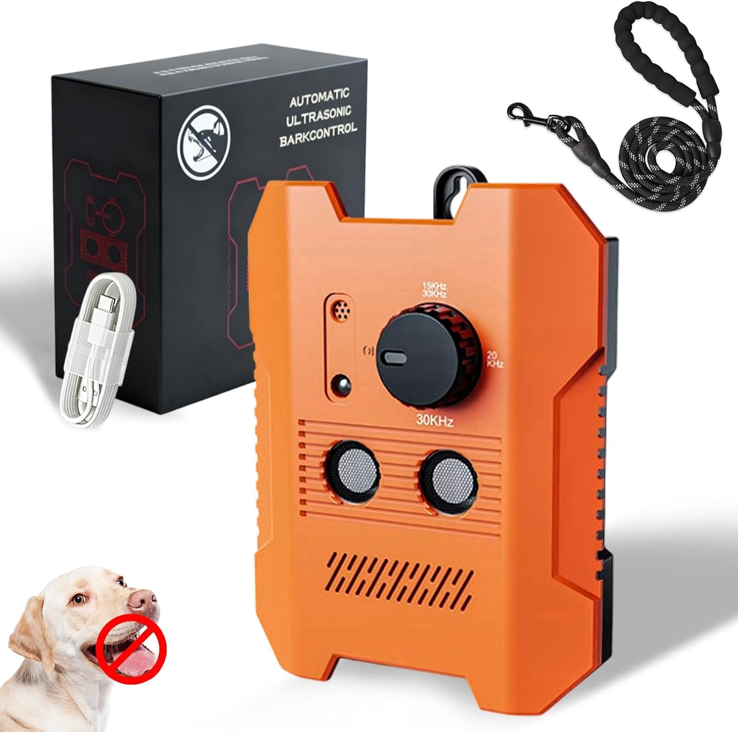 Dog Bark Deterrent Devices, Ultrasonic Dog Anti Barking Device with 3 ...