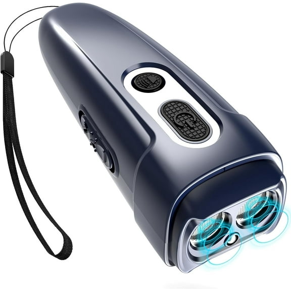 Dog Barking Control Devices Dual Sensor Anti Barking Device, Ultrasonic Dog Bark Deterrent Rechargeable/LED Flashlight, Dog Barking Deterrent Dog Whistle with Dog Training Behavior Aids 25 feet Range