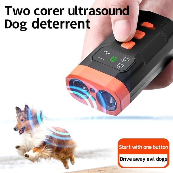Dog Barking Deterrence Device, 2x Ultrasonic Anti Barking Fast and Safe Stop Dog Barking, Suitable for Indoor and Outdoor Use Ultrasonic Anti Barking Device, Intelligent Variable Frequency Dog Anti B