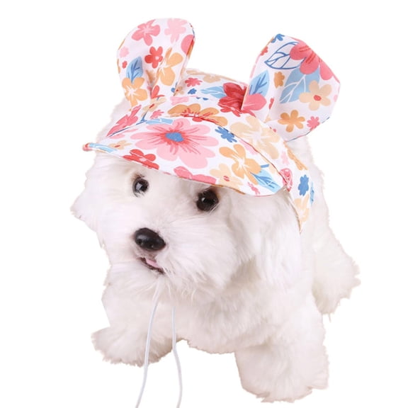 Dog Baseball Cap Adjustable Sun Hat With Ear Holes For Small Medium Dogs Outdoor Visor Pet Hat All Season Comfortable Breathable