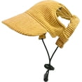 thumbnail image 1 of Dog Baseball Cap, Dog Cat Summer Beach Visor Hat with Ear Holes, Adjustable Puppy Sunbonnet Headdress, 1 of 5