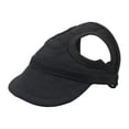 thumbnail image 1 of Dog Baseball Cap, Dog Sun Hat,Breathable Lightweight Design, Secure Adjustable Chin, Quick-Dry Fabric Reinforced Brim Small Medium Large Dogs Black, 1 of 5
