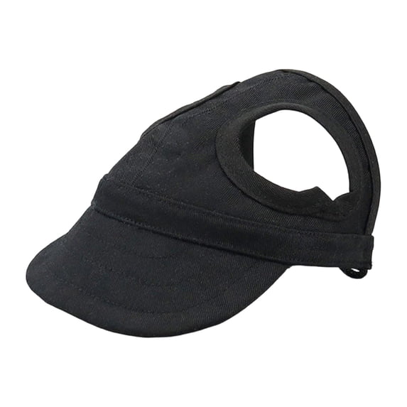 Dog Baseball Cap, Dog Sun Hat,Breathable Lightweight Design, Secure Adjustable Chin, Quick-Dry Fabric Reinforced Brim Small Medium Large Dogs Black