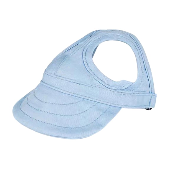 Dog Baseball Cap, Dog Sun Hat,Breathable Lightweight Design, Secure Adjustable Chin, Quick-Dry Fabric Reinforced Brim Small Medium Large Dogs Light Blue