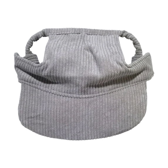Dog Baseball Cap with Ear Holes, Summer Hat for Large Dogs, Breathable Corduroy Bucket Hat, Adjustable Chin Strap Sun Protection for Golden Retrievers Labs Outdoor