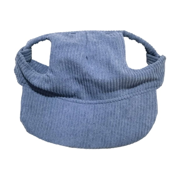 Dog Baseball Cap with Ear Holes, Summer Hat for Large Dogs, Breathable Corduroy Bucket Hat, Adjustable Chin Strap Sun Protection for Golden Retrievers Labs Outdoor