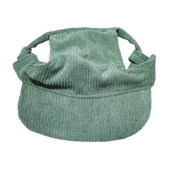 Dog Baseball Cap with Ear Holes, Summer Hat for Large Dogs, Breathable Corduroy Bucket Hat, Adjustable Chin Strap Sun Protection for Golden Retrievers Labs Outdoor