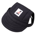 thumbnail image 1 of Dog Baseball Cap, Pet Sun Hat, Outdoor Canvas Summer Uv Protection Hat For Small Dogs - Canvas Material, Uv Sun Protection, Outdoor Summer Activity, Black Color, S Size Hat - For, 1 of 3