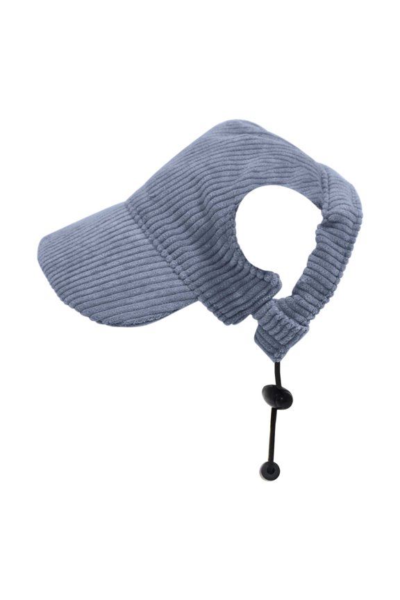 Dog Baseball Hat With Ear Holes Blue Xs For Pets Adjustable Peaked Cap Cloth