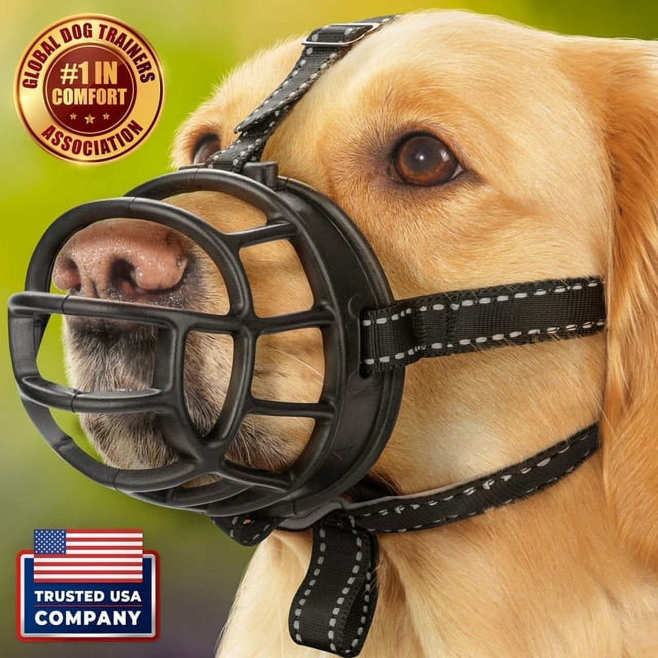 Dog Muzzle, Basket Muzzle with Movable Cover, Soft Cage Muzzle Prevents Biting, Chewing