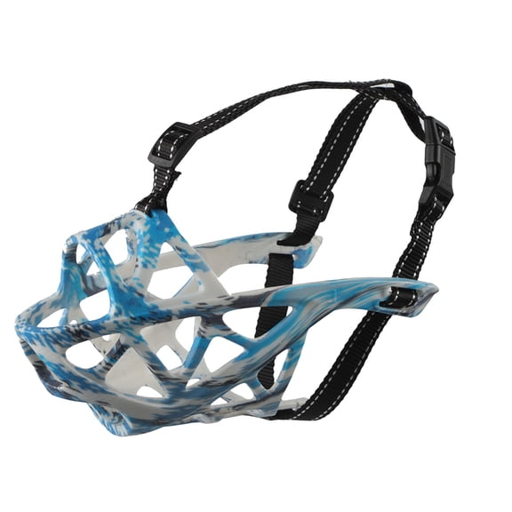 Dog Basket Muzzles, Upgraded Soft Breathable Cage Muzzle for Small Medium Large Dogs Allows Drinking Panting Feeding, Adjustable Heavy Duty Dog Mouth Guard to Stop Biting Barking Chewing