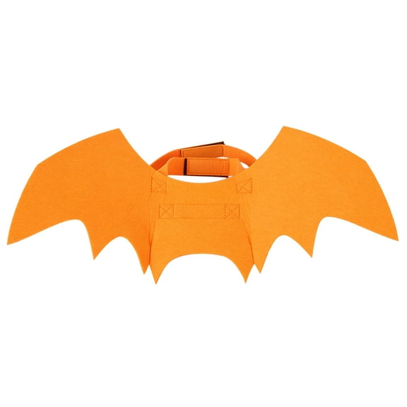 Dog Bat Wing Halloween Costumes for Small to Large Dogs and Cats Adjustable Pet Bat Costume Orange 3 Sizes