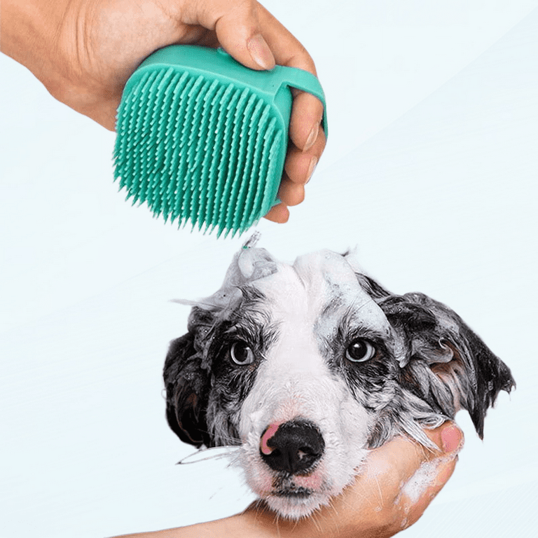 Dog Bath Brush,Dog Scrubber Best Pet Bathing Tool for Dogs,Soft