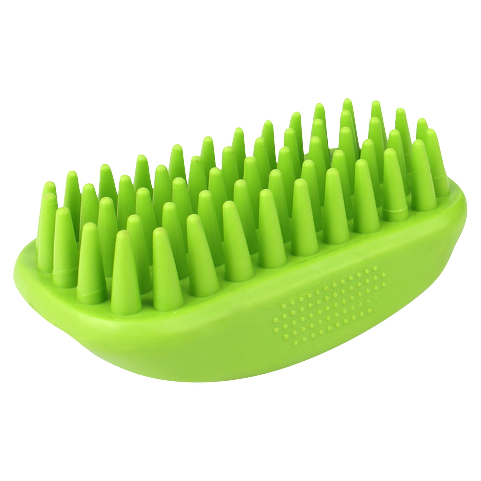 View of Dog Bath Brush, Pet Silicone Shampoo Brush, Rubber Shower Wash Brush ...