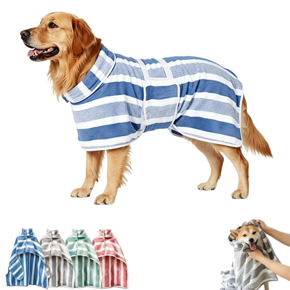 Dog Bath Robe, Dog Towel Robe, Dog Robe for Dog