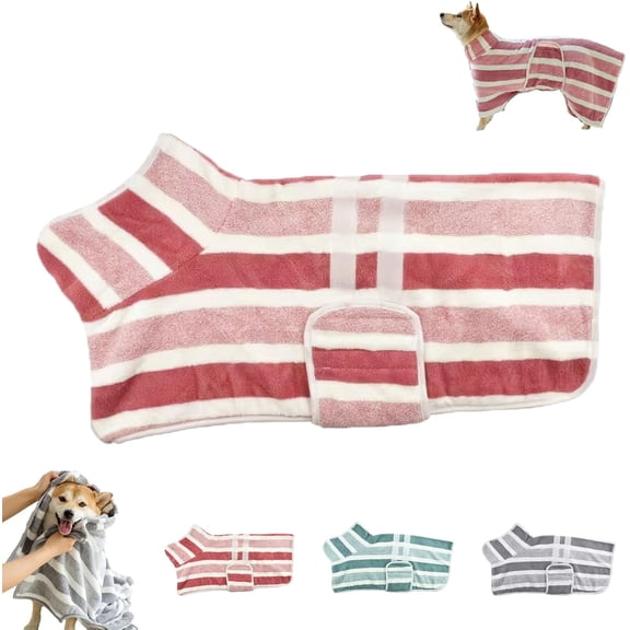 Dog Bath Robe, Quick Drying Dog Bathrobe for Large Dogs