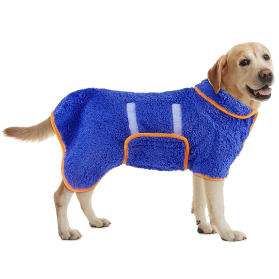 Dog Bathrobe, Quick Drying Super Absorbent Dog Robes for After Bath, Warm Keeping Dogs Towel, Dogs Bath Supplies
