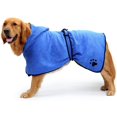 thumbnail image 1 of Dog Bathrobe Soft Super Absorbent Microfiber Dog Drying Towel Robe with Hood/Belt for Large,Medium,Small Dogs, 1 of 5