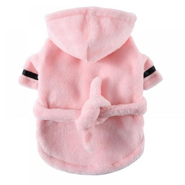 Dog Bathrobe Soft Warm Dog Pajamas with Adjustable Dog Drying Towel Robe Pet Clothes for Large,Medium,Small Dogs